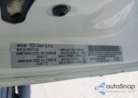 2018 Ram Promaster City Tradesman from USA, damaged, VIN ZFBERFAB5J6L51163